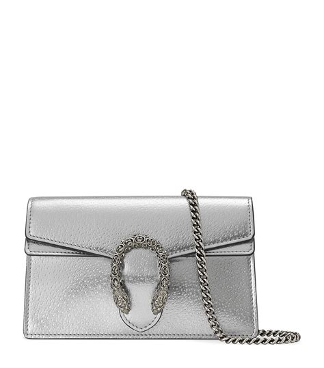 gucci super mini dionysus silver|Dionysus Super Mini crossbody bag in silver .